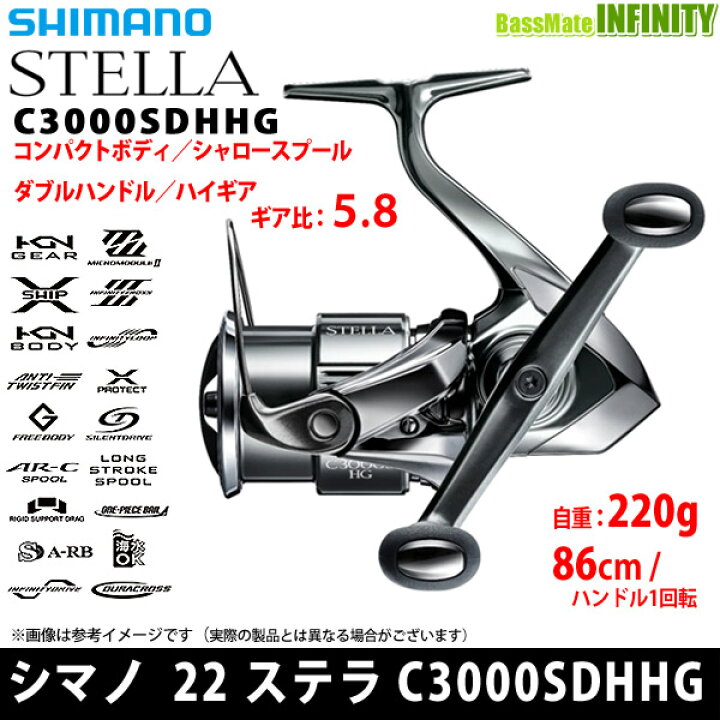 楽天市場】シマノ 22 ステラ C3000SDHHG (043900) 【まとめ送料割 