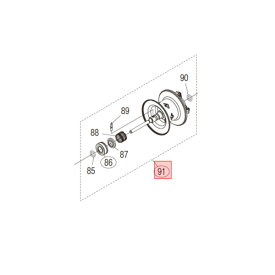 ●シマノ　22 メタニウムシャローエディション HG LEFT (044808)用 純正標準スプール (パーツ品番13GP5)　【キャンセル及び返品不可商品】 【まとめ送料割】