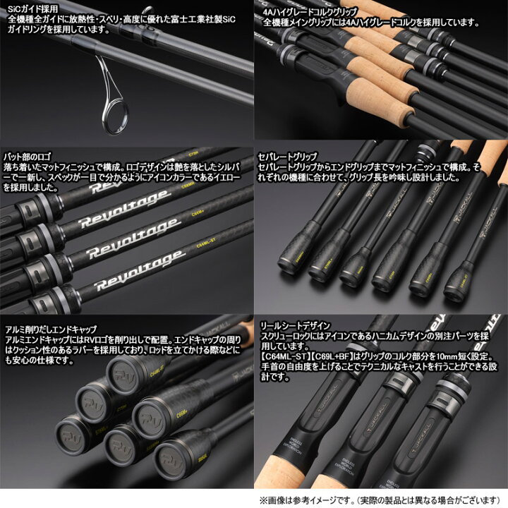 楽天市場】○ジャッカル リボルテージ RVII-C68MH ベイト 