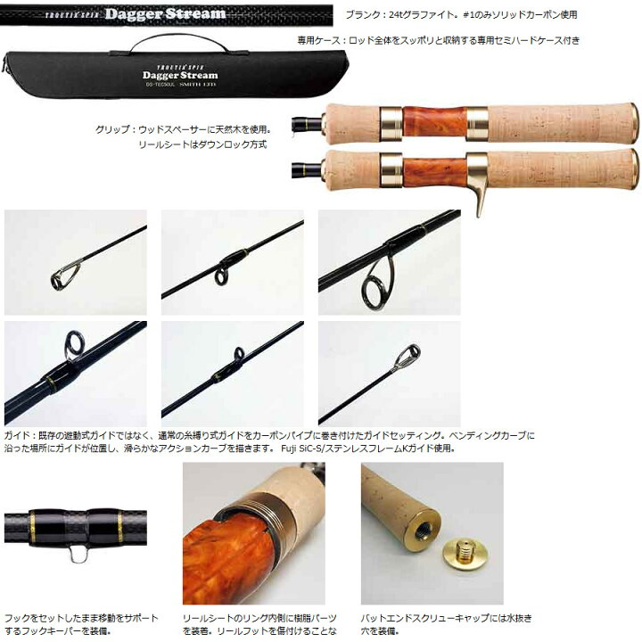 楽天市場】○スミス ダガーストリーム DS-TES50UL 6ピース振出 