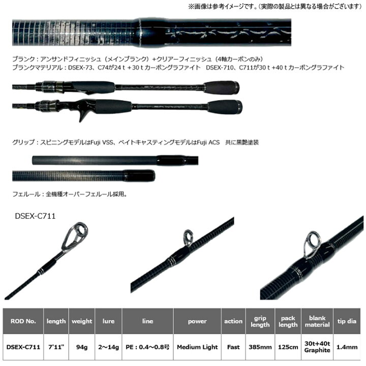 楽天市場】○スミス ダークシャドウ EX DSEX-C711 (ベイトモデル 