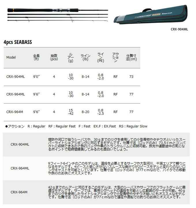 楽天市場 Pe1号100m糸付き シーバス ショア 入門セット メジャークラフト クロステージ Crx 904ml ダイワ 16 リーガル 2508h 釣具のバスメイトインフィニティ