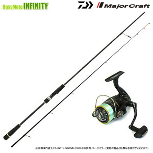 【PE1号(約100m)糸付き】【マゴチ(ボート)入門セット】【今ならフロロリーダー1点プレゼント】●メジャークラフト ジャイアントキリング 1G マゴチゲーム GK1C-S722MH/KOCHI+ダイワ 16 リーガル