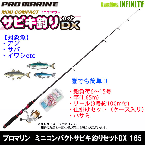 浜田商会 ミニコンパクトサビキ釣りセットDX 165 (ロッド・釣竿) 価格