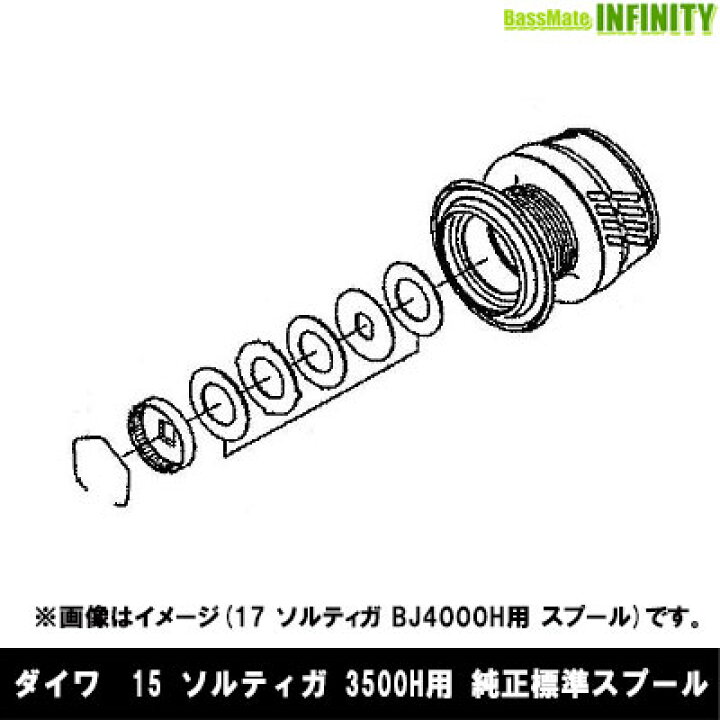 楽天市場】○ダイワ 15 ソルティガ 3500H(4960652955850)用 純正標準  