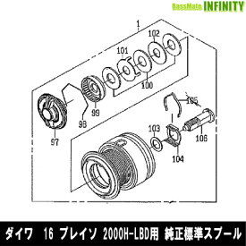 ●ダイワ　16 プレイソ 2000H-LBD(4960652085731)用 純正標準スプール (部品コード6Z023033)　【キャンセル及び返品不可商品】 【まとめ送料割】