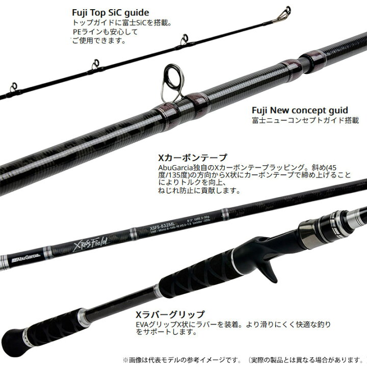 楽天市場】○アブガルシア Abu クロスフィールド XSFC-645ML-MB (5 