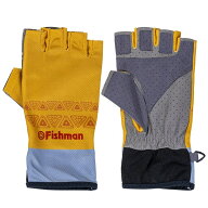 ●Fishman フィッシュマン　夏用 5フィンガーレスグローブ オレンジ GB-2021 【メール便配送可】 【まと…