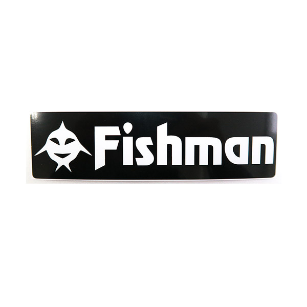 Fishman フィッシュマン Fishアイコン Fishmanステッカー メール便配送可 まとめ送料割 信憑 黒