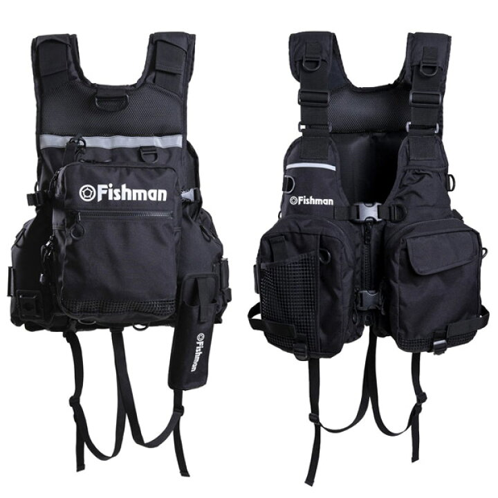 楽天市場】○Fishman フィッシュマン ゲームベスト ACC-9 : 釣具のバス 