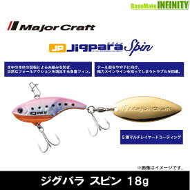 ●メジャークラフト　ジグパラ スピン JPSPIN 18g 【メール便配送可】 【まとめ送料割】