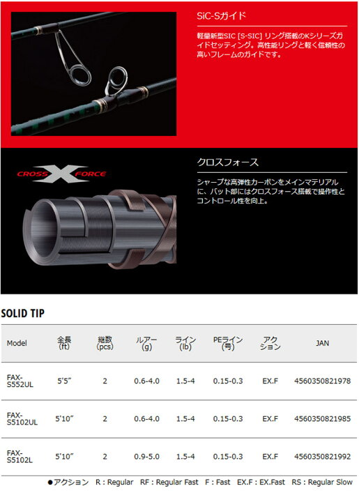 楽天市場】○メジャークラフト ファインテール エリア ソリッド 