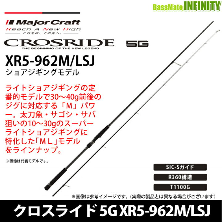 楽天市場】○メジャークラフト クロスライド 5G XR5-962M/LSJ 