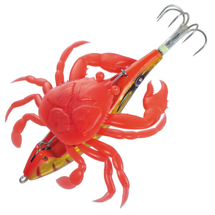 完成品 メジャークラフト ぷりぷりタコクラブ TACO-CRAB メジャークラフト TACO-KANI ぷりぷりクラブ #003 ケイムラ黄色