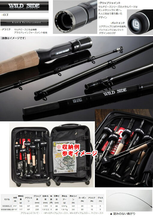楽天市場】○レジットデザイン ワイルドサイド WSS63L-5 マルチピース 