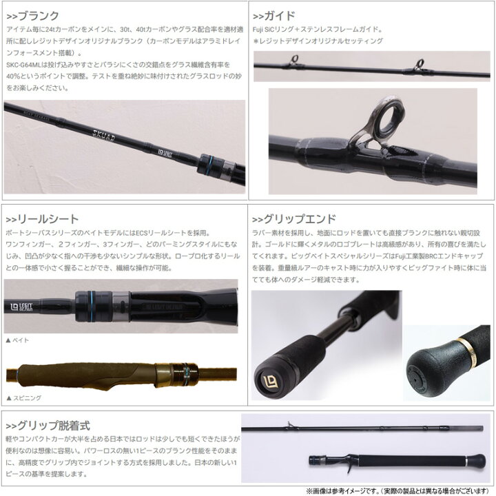 楽天市場】○レジットデザイン SKUAD スクアド SKC511XH-SEABASS 