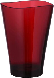 プラキラ 割れない グラス コップ 320ml 電子レンジ 食洗機 対応 日本製 アウトドア 子ども ホームパーティ レストラン おしゃれ 濃い レッド 赤 タンブラー ビール ハイボール