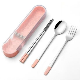 カトラリーセットスプーン フォーク 箸 セット 4点セット 弁当用 カトラリーセット 食器セット 304ステンレス鋼 丈夫 オシャレ 食器セット 携帯便利 4色選択可 学生 大人 女の子 男の子 ラン
