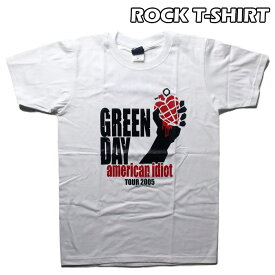 Green Day Tシャツ グリーンデイ American Idiot ロックTシャツ バンドTシャツ 半袖 メンズ レディース かっこいい バンT ロックT バンドT ダンス ロック パンク 大きいサイズ 綿 黒 白 ブラック ホワイト M L XL 春 夏 おしゃれ Tシャツ ファッション