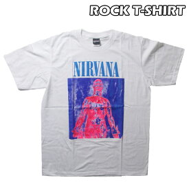 Nirvana Tシャツ ニルヴァーナ Sliver 半袖 ロックTシャツ バンドTシャツ メンズ レディース かっこいい バンT ロックT バンドT ダンス ロック グランジ パンク 大きいサイズ 綿 黒 白 ブラック ホワイト M L XL 春 夏 おしゃれ Tシャツ ファッション