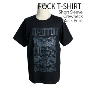 Led Zeppelin Tシャツ レッドツェッペリン 半袖 ロックTシャツ バンドTシャツ メンズ レディース かっこいい バンT ロックT バンドT ダンス ロック パンク 大きいサイズ 綿 黒 ブラック S M L USサイズ 春 夏 おしゃれ Tシャツ バンド ファッション