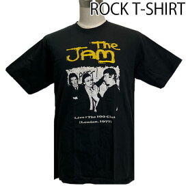 The Jam グラフィック Tシャツ ザ・ジャム Live @ The 100club ロックTシャツ バンドTシャツ メンズ レディース ロックT バンドT バンT 衣装 ロゴT ダンス ミュージック ファッション ブラック 黒 M L XL コットン 綿 100% 春夏 夏物 おしゃれ