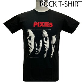Pixies グラフィック Tシャツ ピクシーズ メンバーイラスト ロックTシャツ バンドTシャツ メンズ レディース ロックT バンドT バンT 衣装 ロゴT ダンス ミュージック ファッション ブラック ブラック 黒 M L XL コットン 綿 100% 春夏 夏物 おしゃれ