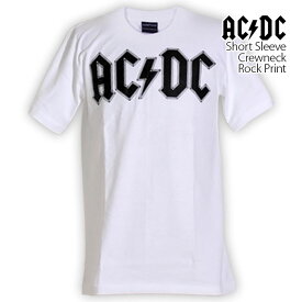 AC/DC Tシャツ エーシーディーシー ロックTシャツ バンドTシャツ 半袖 メンズ レディース かっこいい バンT ロックT バンドT ダンス ロック パンク 大きいサイズ 綿 黒 白 ブラック ホワイト M L XL 春 夏 おしゃれ Tシャツ ファッション