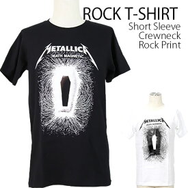 Metallica Tシャツ メタリカ ロックTシャツ バンドTシャツ 半袖 メンズ レディース かっこいい バンT ロックT バンドT ダンス ロック パンク 大きいサイズ 綿 黒 白 ブラック ホワイト M L XL 2XL 春 夏 おしゃれ Tシャツ ファッション