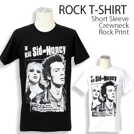 Sex Pistols Tシャツ セックスピストルズ Sid and Nancy ロックTシャツ バンドTシャツ 半袖 メンズ レディース かっこいい バンT ロックT バンドT ダンス ロック パンク 大きいサイズ 綿 黒 白 ブラック ホワイト M L XL 春 夏 おしゃれ Tシャツ ファッション