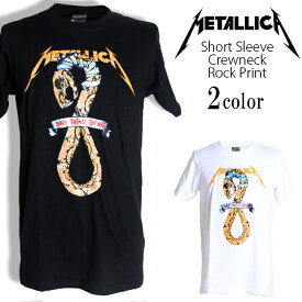 Metallica Tシャツ メタリカ Don't Tread on Me ロックTシャツ バンドTシャツ 半袖 メンズ レディース かっこいい バンT ロックT バンドT ダンス ロック パンク 大きいサイズ 綿 黒 白 ブラック ホワイト M L XL 春 夏 おしゃれ Tシャツ ファッション