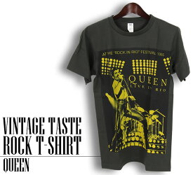 ヴィンテージ風 Queen Tシャツ クイーン フレディ マーキュリー ロックTシャツ バンドTシャツ メンズ レディース ロックT バンドT バンT ロゴ バンド ロゴT ダンス ミュージック ファッション ブラック ホワイト 黒 白 大きいサイズ 綿 100% 春夏 夏物 おしゃれ