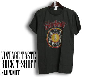 ヴィンテージ風 SlipKnoT Tシャツ スリップノット Enneagram 半袖 ロックTシャツ バンドTシャツ メンズ レディース ロックT バンドT ロゴ バンド ロゴT ダンス ミュージック ブラック ホワイト 黒 白 大きいサイズ コットン 綿 春夏 夏物 おしゃれ tシャツ ファッション