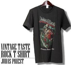 ヴィンテージ風 JUDAS PRIEST Tシャツ ジューダス プリースト ロックTシャツ バンドTシャツ メンズ レディース ロックT バンドT バンT ロゴ バンド ロゴT ダンス ミュージック ファッション ブラック ホワイト 黒 白 コットン 綿 100% 春夏 夏物 おしゃれ