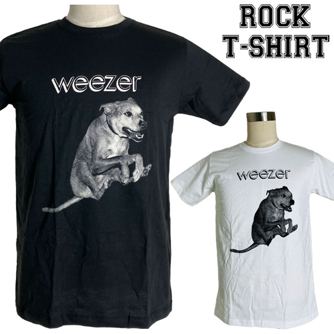 Weezer グラフィック Tシャツ ウィーザー Raditude Dog ロックTシャツ バンドTシャツ メンズ レディース ロックT  バンドT バンT 衣装 ロゴT ダンス ミュージック ファッション ブラック 黒 コットン 綿 100% 春夏 夏物 おしゃれ : batagoras