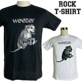 Weezer グラフィック Tシャツ ウィーザー Raditude Dog ロックTシャツ バンドTシャツ メンズ レディース ロックT バンドT バンT 衣装 ロゴT ダンス ミュージック ファッション ブラック 黒 ホワイト 白 M L XL コットン 綿 100% 春夏 夏物 おしゃれ
