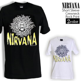 Nirvana Tシャツ ニルヴァーナ ロックTシャツ バンドTシャツ ニルバーナ 半袖 メンズ レディース かっこいい バンT ロックT バンドT ダンス ロック パンク 大きいサイズ 綿 黒 白 ブラック ホワイト M L XL 春 夏 おしゃれ Tシャツ ファッション