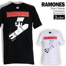 Ramones Tシャツ ラモーンズ ロックTシャツ バンドTシャツ 半袖 メンズ レディース かっこいい バンT ロックT バンドT ダンス ロック パンク 大きいサイズ 綿 黒 白 ブラック ホワイト M L XL 春 夏 おしゃれ Tシャツ ファッション