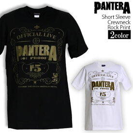 Pantera Tシャツ パンテラ ロックTシャツ バンドTシャツ 半袖 メンズ レディース かっこいい バンT ロックT バンドT ダンス ロック パンク 大きいサイズ 綿 黒 白 ブラック ホワイト M L XL 春 夏 おしゃれ Tシャツ ファッション