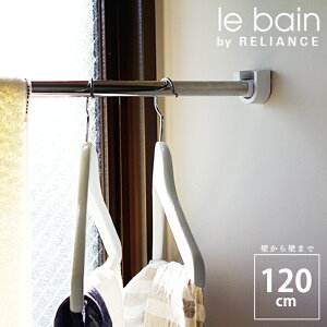 浴室用 物干し竿「ル・ベイン」ランドリーパイプ120cm【洗濯用品 ランドリー リラインス 物干し竿 室内 物干し竿 浴室 ステンレス ホテル仕様 上質 ランドリーグッズ 新築】