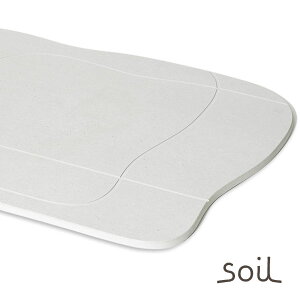 バスマット 珪藻土「soil ソイル」aqua(アクア)【足拭きマット 珪藻土 マット バスマット 速乾 アスベスト不使用 お風呂 マット 足拭き 足ふきマット おしゃれ ナチュラル ギフト 引っ越し祝