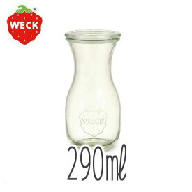 ＼4/1ポイントUP＋最大400円クーポン／ ジャー「WECK」ジュースジャー（290ml/S）【ガラス ボトル イチゴ 保存 容器 キッチン 収納 カラフェ ピッチャー 水差し キッチン雑貨 おしゃれ かわいい ガラス ドイツ 台所 シンプル WECK イチゴ柄 プチギフト キッチングッズ】