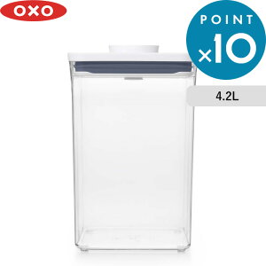 ���r���[���T�I OXO �I�N�\�[ �s �|�b�v�R���e�i2 �r�b�O�X�N�G�A �~�f�B�A�� 4.2L �t �ۑ��e�� �t�[�h�R���e�i �X�g�b�J�[ �L���j�X�^�[ �����ۑ� ���� �H�i�ۑ� �L�b�`���c�[�� �����H�i �X