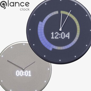 r[TI s Glance Clock OXNbN t a23cm GC-US-BLK-01 GC-US-SLV-01 |v v Ǌ| EH[NbN IoTNbN A~ Ot@Cg Vo[ Vv fUC 
