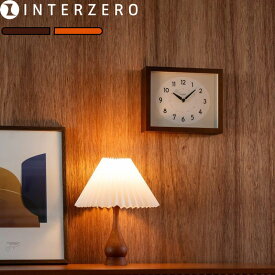 《着後レビューで選べる特典》 INTERZERO 「 ひのきの掛け時計 」 インターゼロ CH-071時計 日本製 木製 ひのき 檜 レトロモダン 壁掛け時計 掛け時計 置時計 静音 静か 壁掛け 秒針なし アナログ おしゃれ ダークブラウン カフェブラウン【ギフト/プレゼントに】