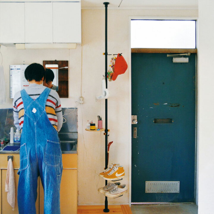 楽天市場 突っ張り棒 縦 エントランスセット Draw A Line 0 275cm 縦 つっぱり棒 つっぱり ラック フック 棚 組み合わせ Diy 収納 インテリア 賃貸 真鍮 玄関と台所の間セット ブラック ホワイト おしゃれ ドローアライン Bath Room バスルーム