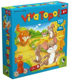 マラソン★まとめ買いで10％オフクーポン対象）【正規輸入品】ねことねずみの大レース 日本語版 (Viva Topo!) ペガサス（PG66003) 知育玩具 ボードゲーム すごろく テーブルゲーム Viva Topo!
