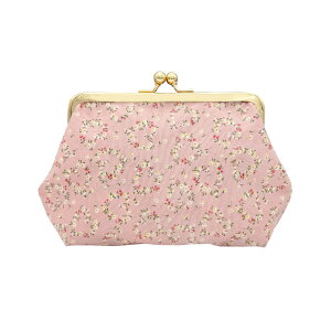 日本製 花柄 がま口コスメポーチ 化粧ポーチ マスクポーチ プレゼント かわいい お手頃 13柄 フラワー 大容量 大きく開く ワンタッチ 小旅行 プチギフト メガネケース あす楽対応 人気 新柄