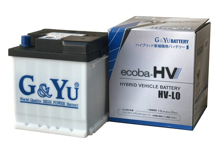 楽天市場】G&Yu [ジーアンドユー] バッテリー HV-L0ecoba-HV（エコバ 