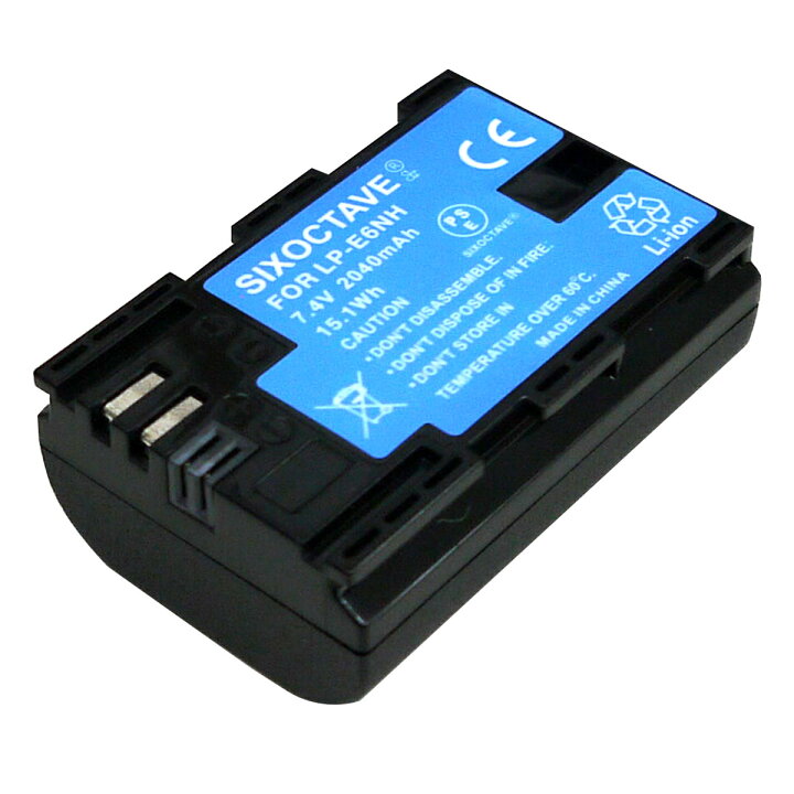 楽天市場】送料無料 CANON LP-E6NH LP-E6 互換バッテリー 2個と  